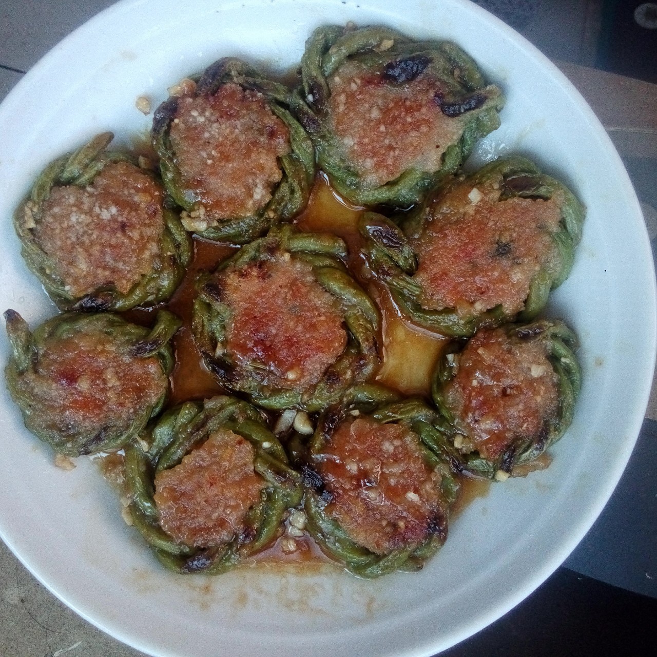 豇豆酿肉