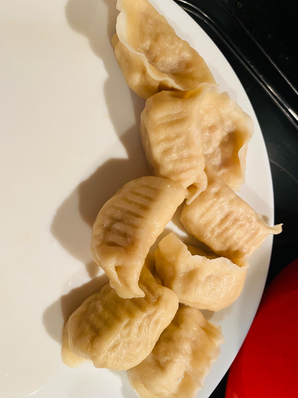 原汁原味的西葫芦鸡蛋馅的北方水饺