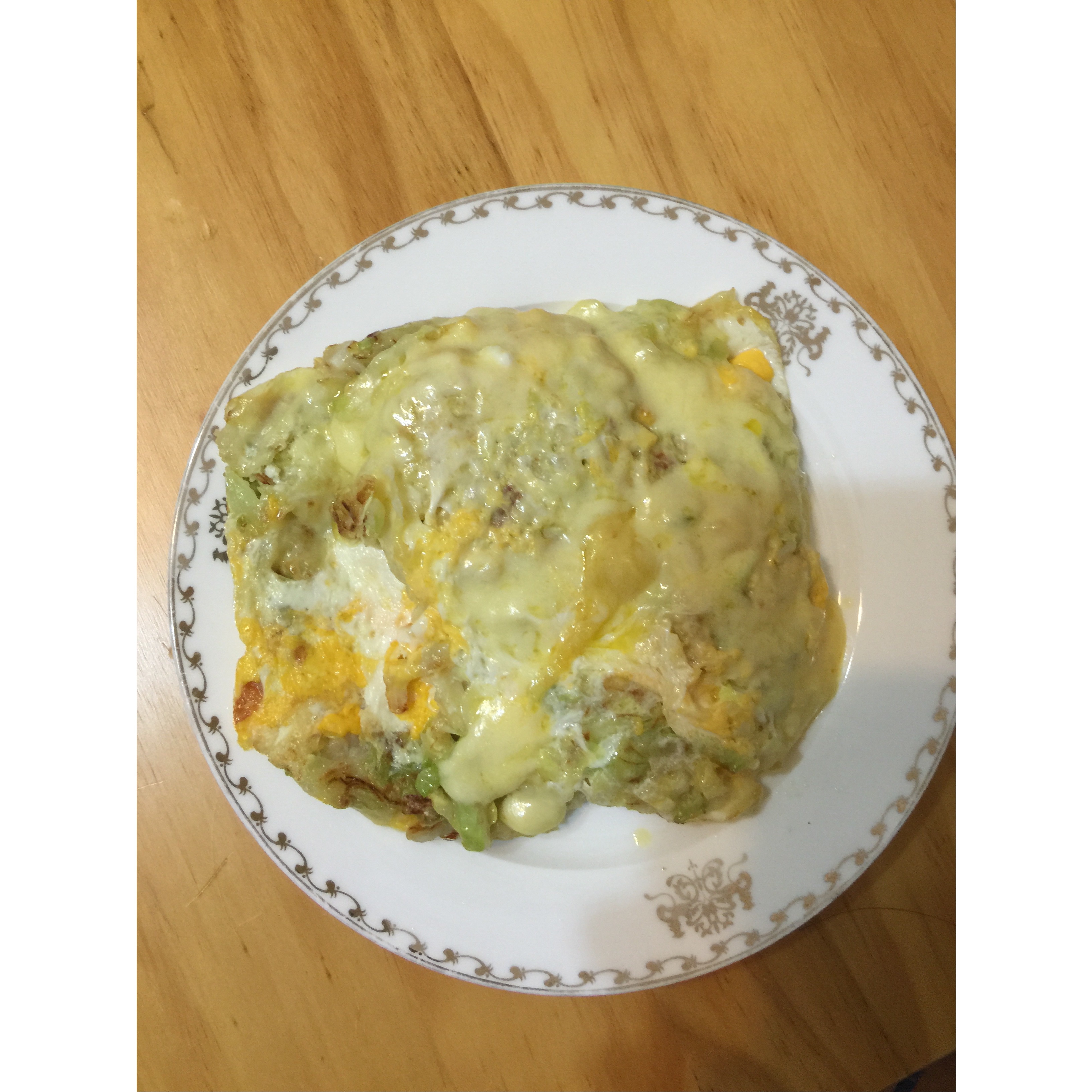 快手早餐料理-卷心菜烘蛋