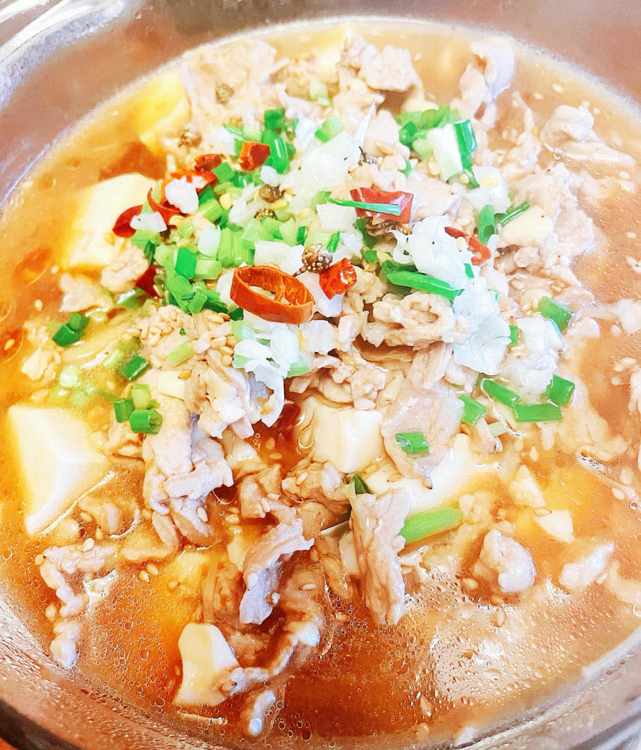 鱼吻水做的水煮肉片(不辣版)