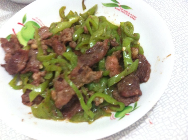 青椒炒牛肉