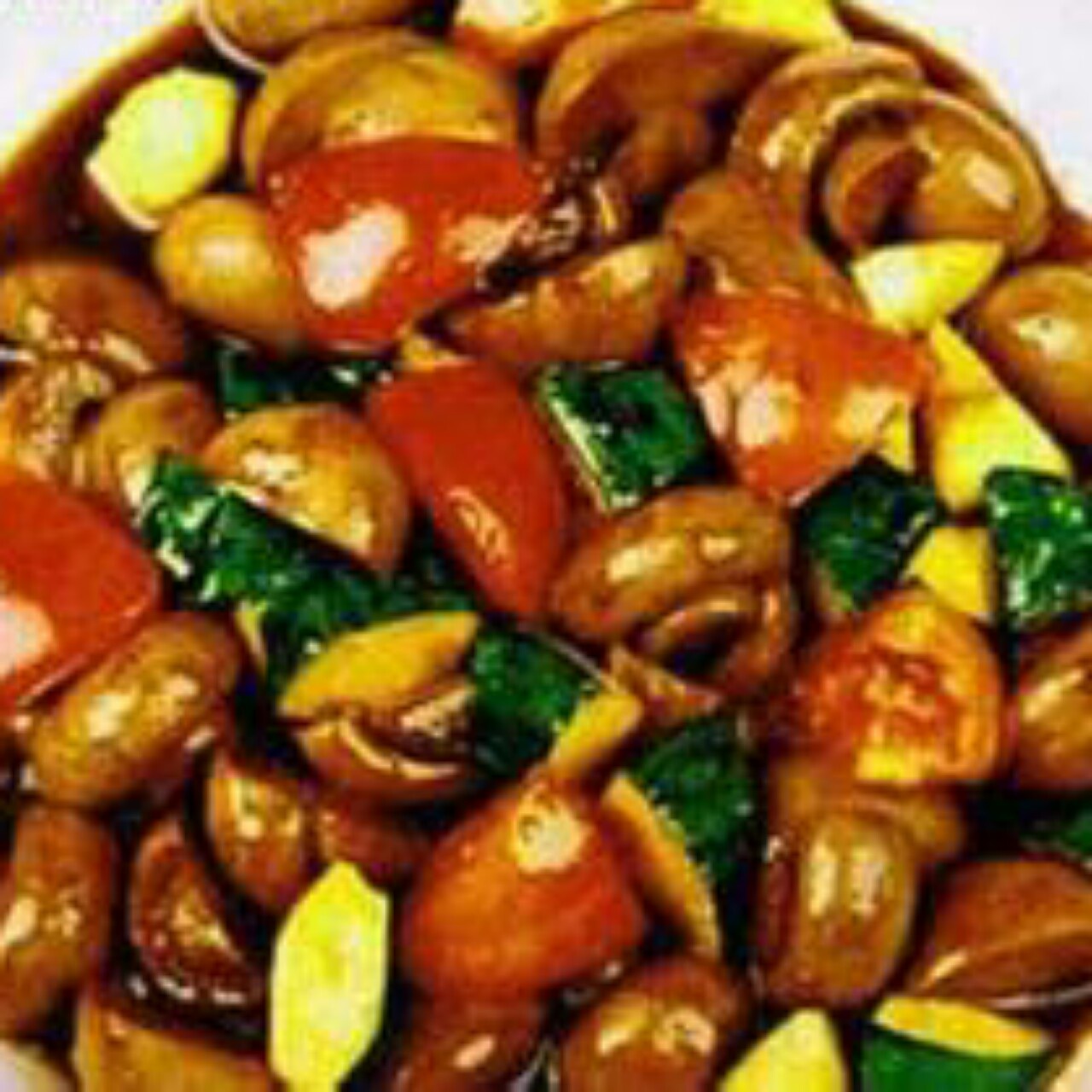 肉末番茄炒蘑菇