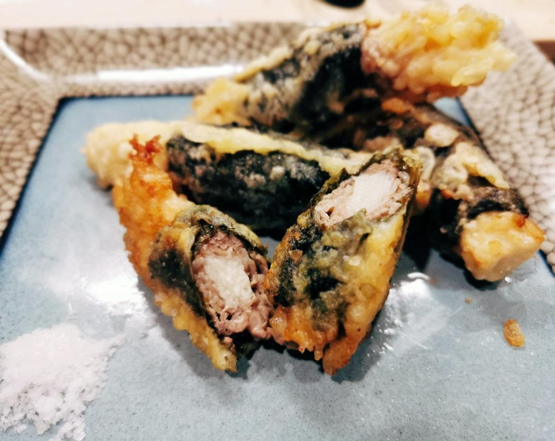 肥牛金针菇海苔卷