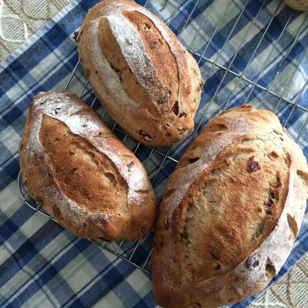 全麦核桃包～软欧包