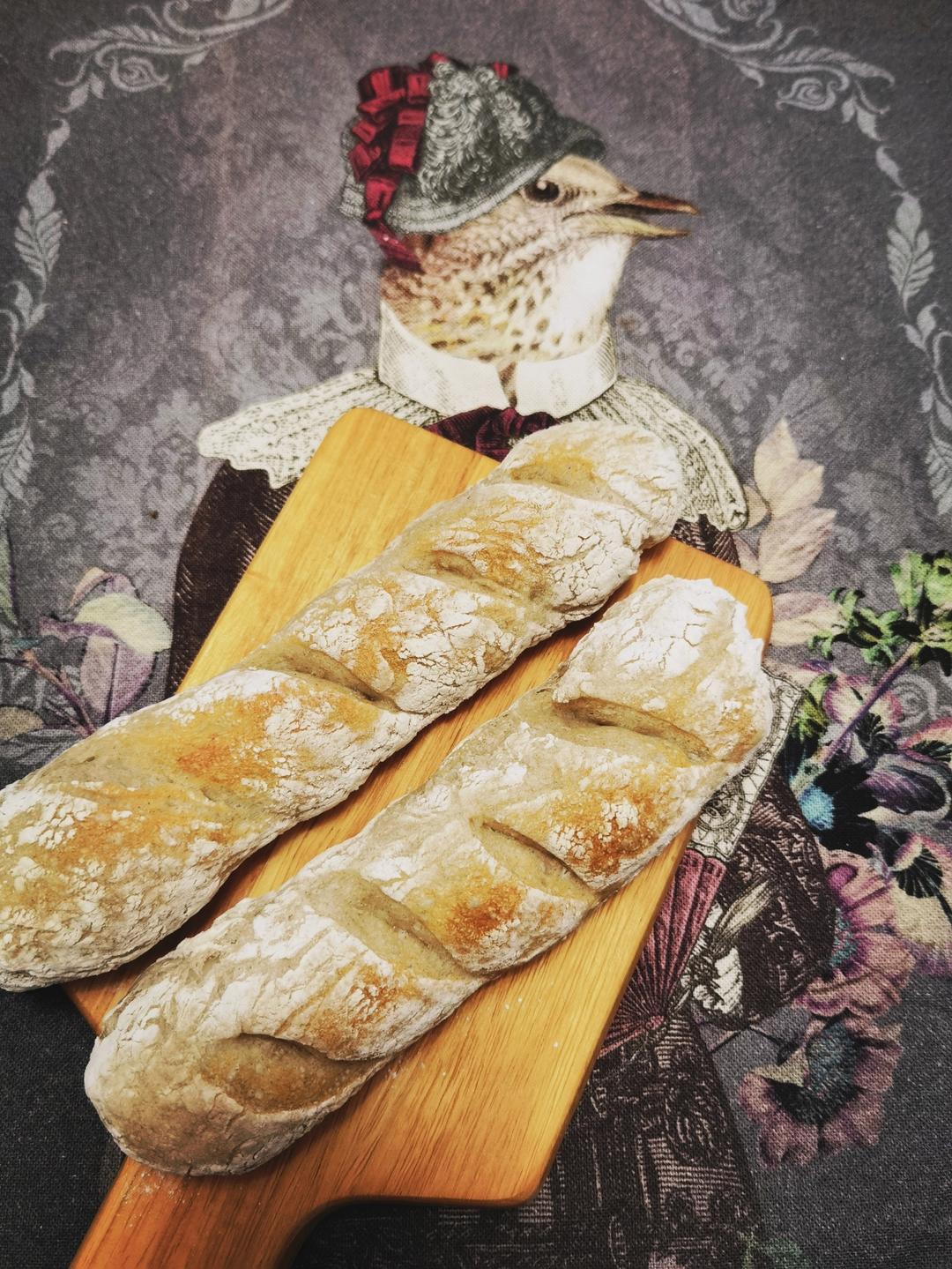 香脆健康的全麦法棍Whole Wheat Baguette