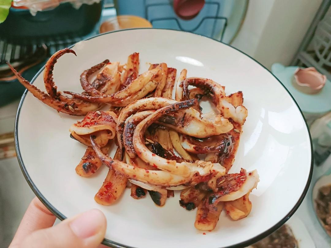 家庭版的铁板鱿鱼