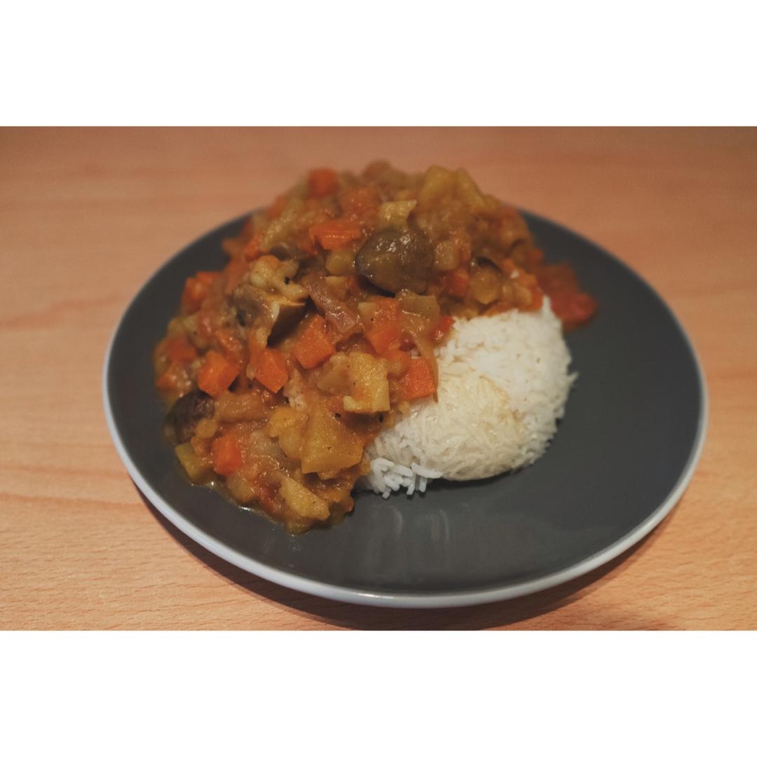 素咖喱饭