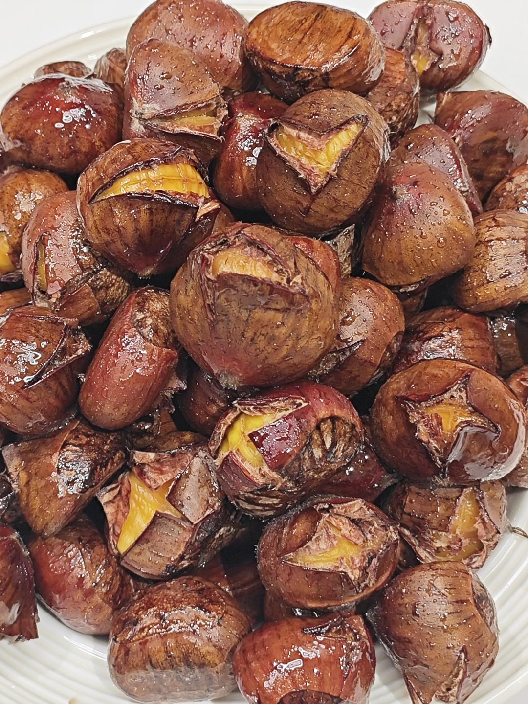 简单三步！让你吃到比街上买的糖炒板栗还好吃的糯🌰！