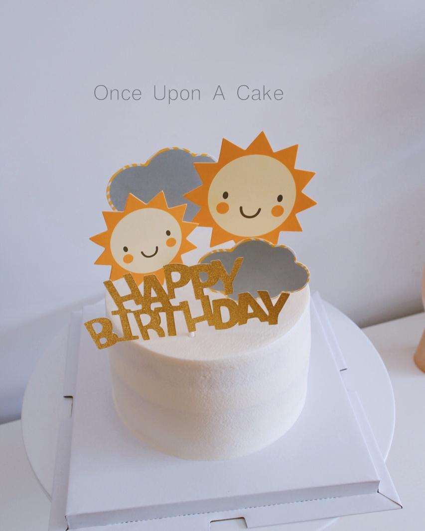 简约小清新生日蛋糕