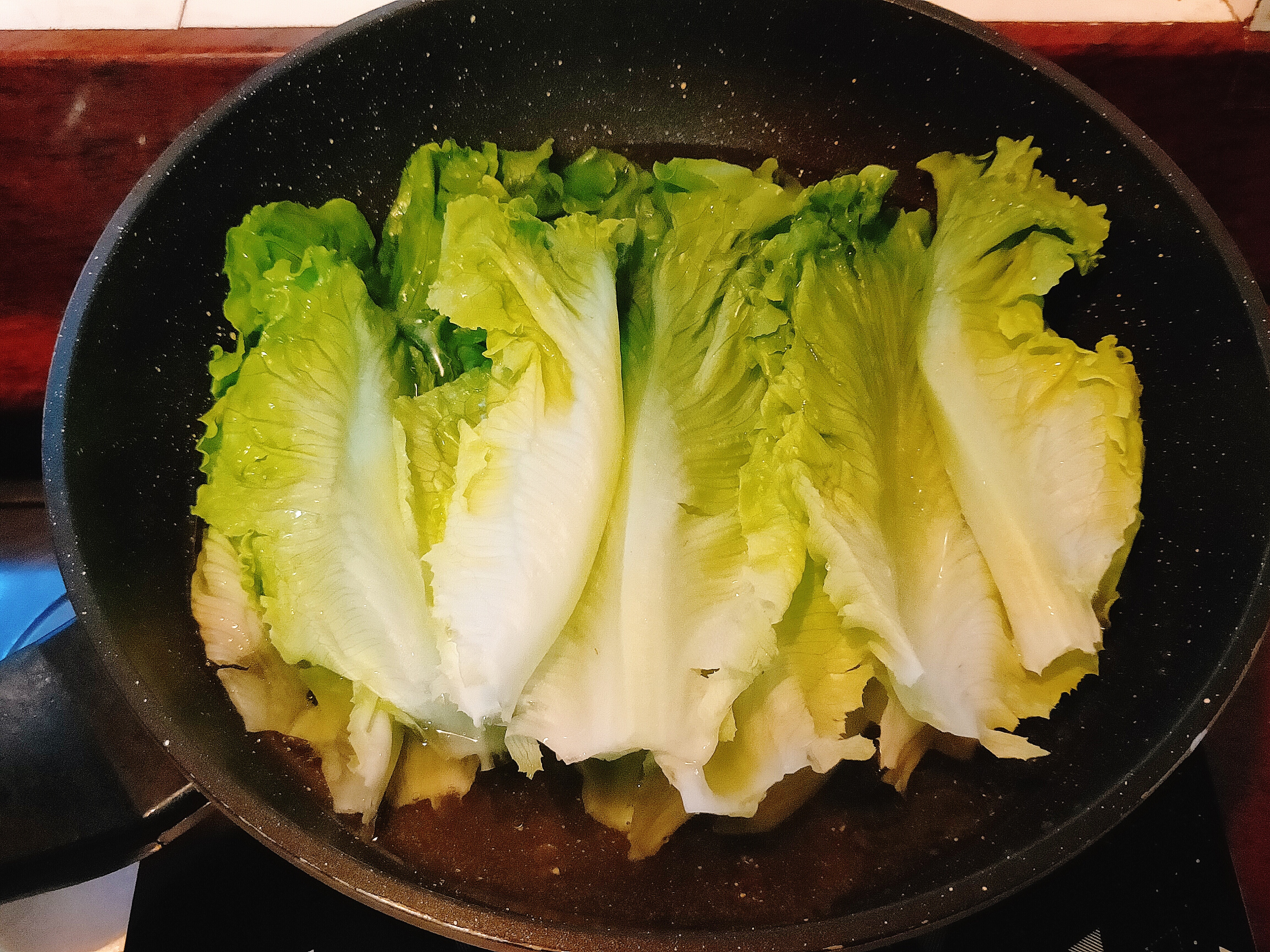 超级好吃低脂低热量的～蚝油生菜的做法 步骤4
