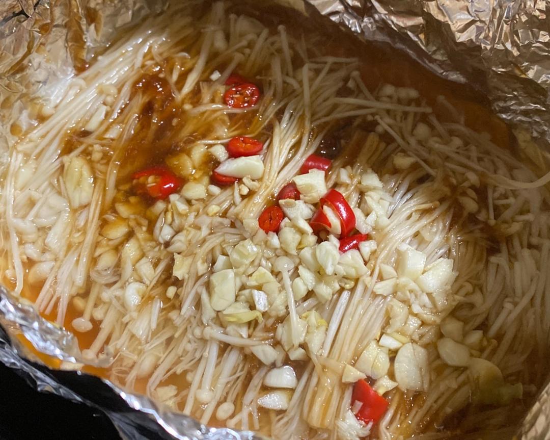 空气炸锅锡纸金针菇的做法
