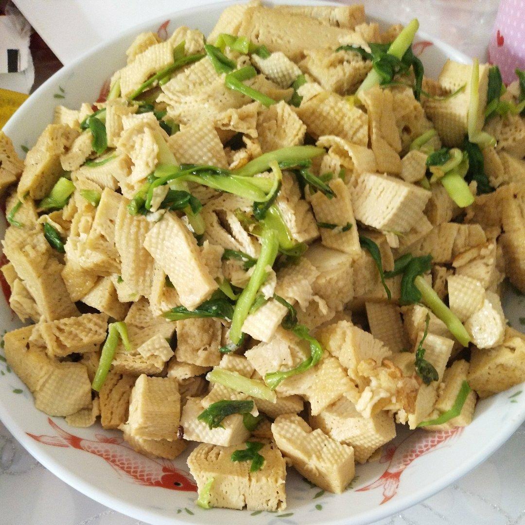 蒜苗炒豆干