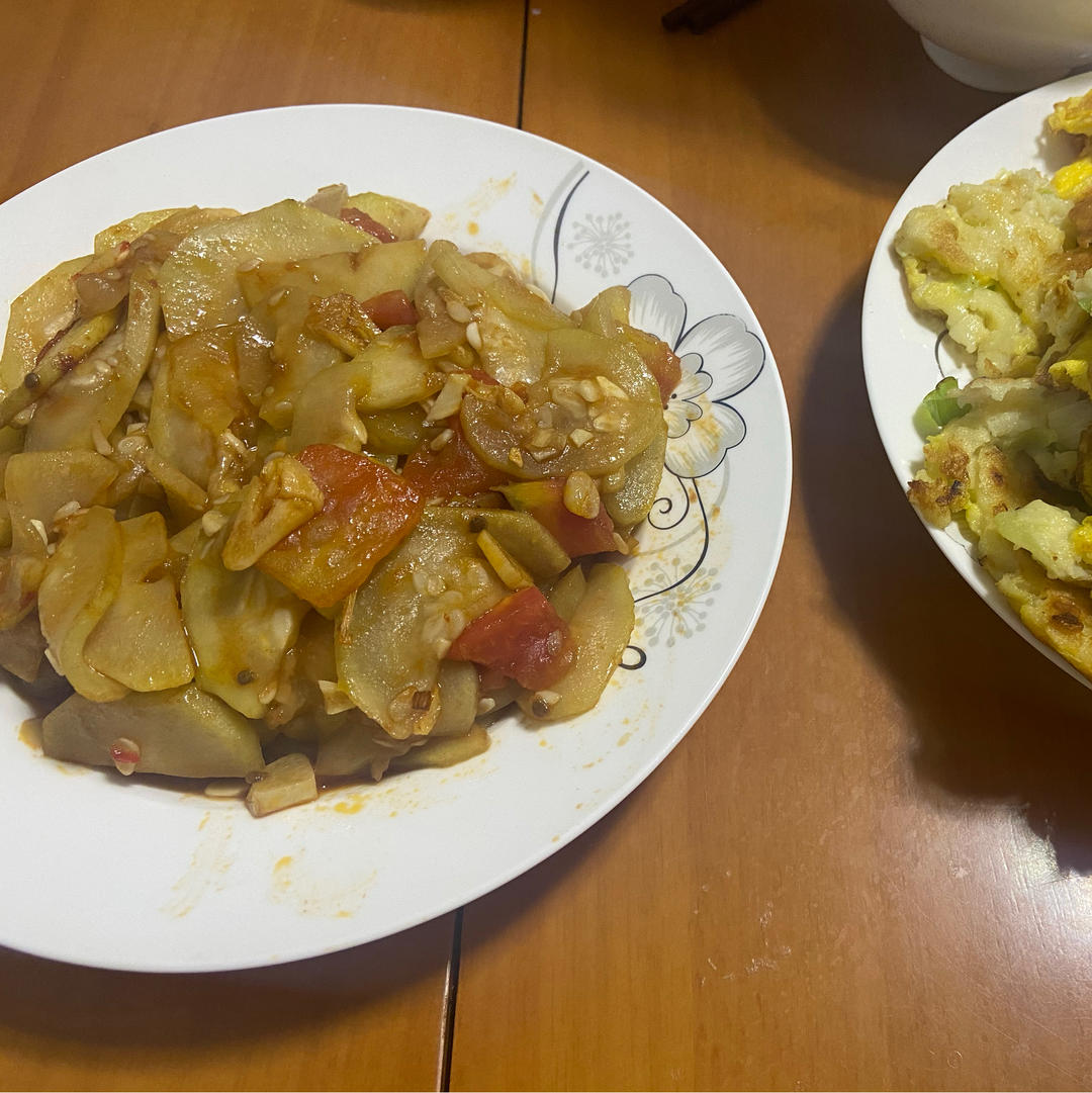 低脂美味的西红柿炒户子