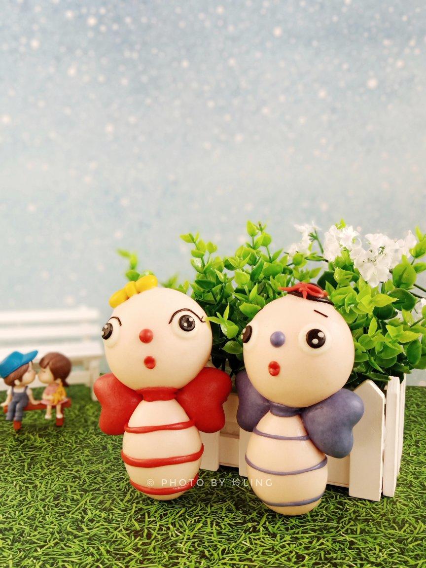 超卡哇伊的小蜜蜂馒头