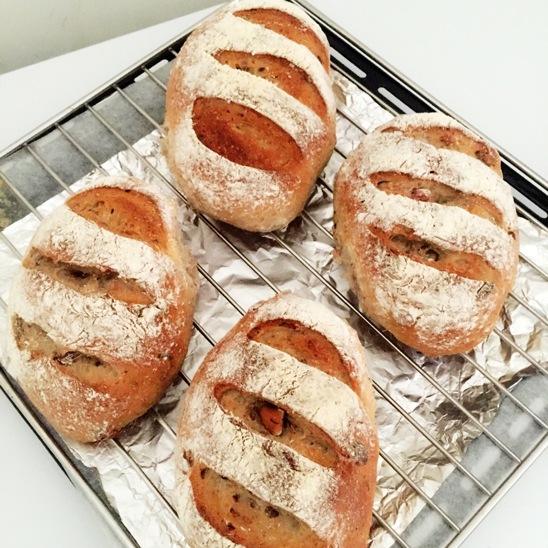 全麦核桃包～软欧包