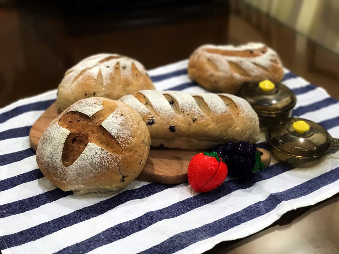 全麦红糖桂圆软欧包