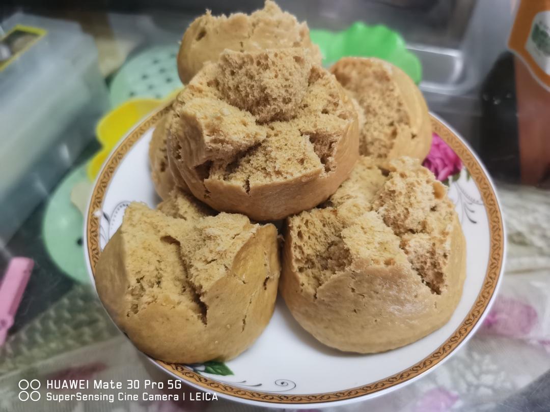 红枣味🍬红糖馒头 🥠二次发酵-附开花🌸秘诀
