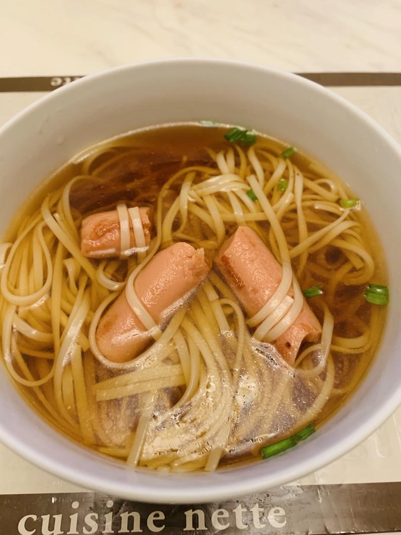 小葱麻油酱油面