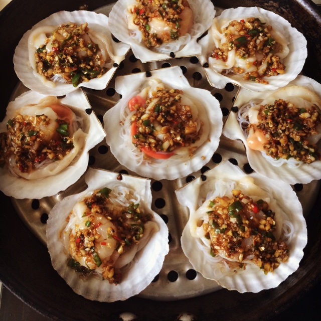 蒜蓉粉丝蒸扇贝