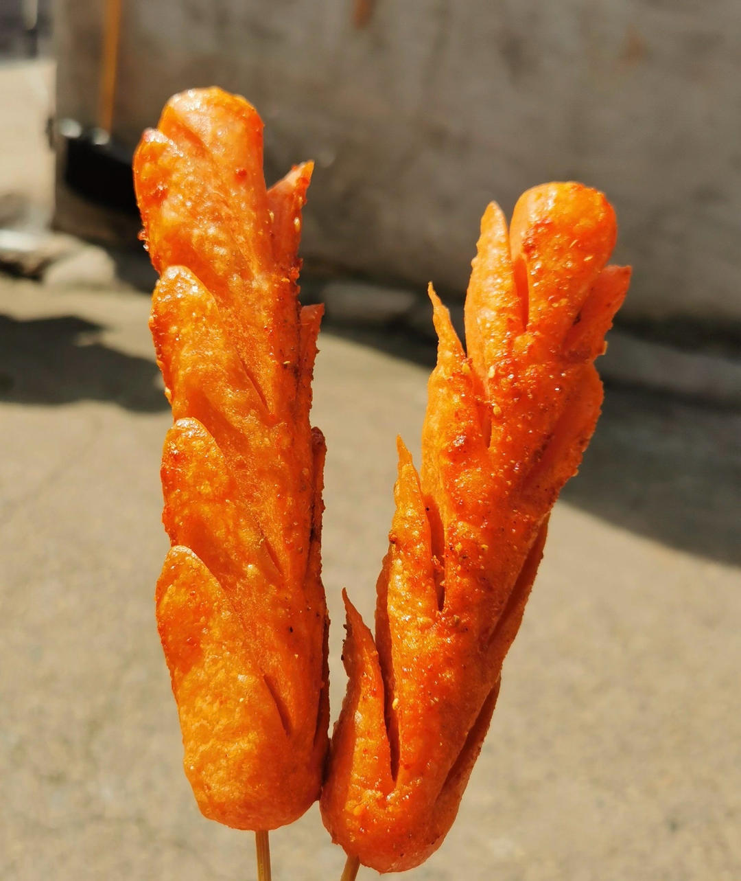 家庭版炸脆皮火腿肠