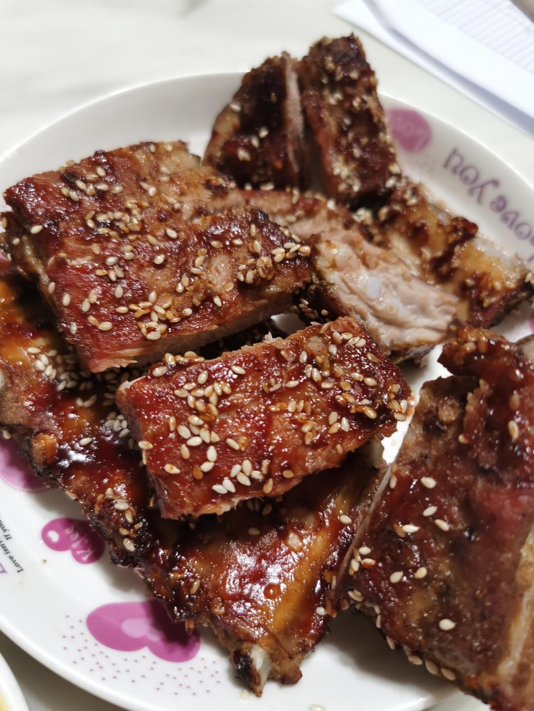 烤箱版美式BBQ的爆赞烤肋排