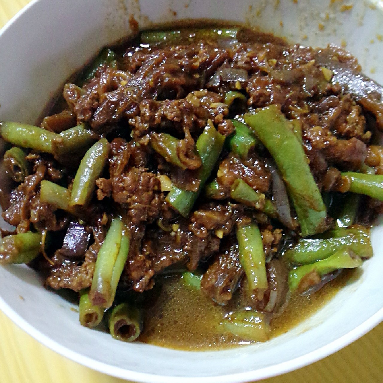 豆角烧茄子