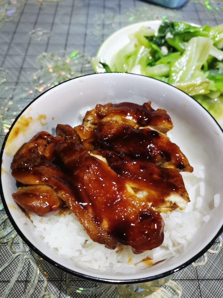 自制照烧鸡腿饭，好吃到舔碗！