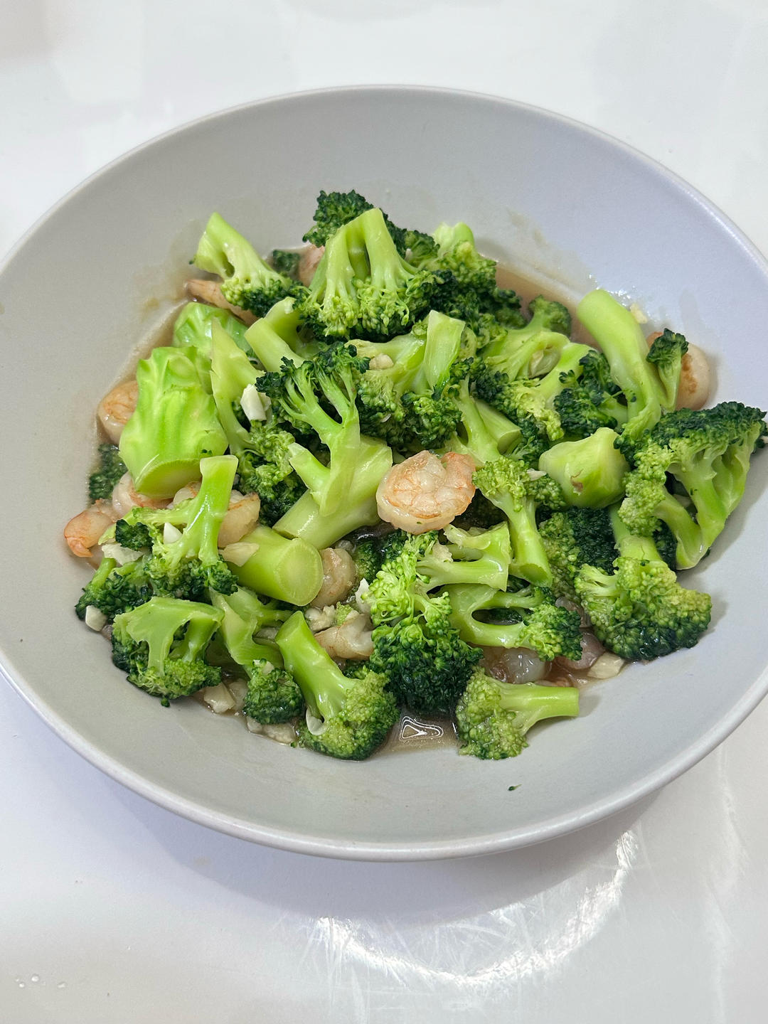 减肥去脂的西兰花炒虾仁