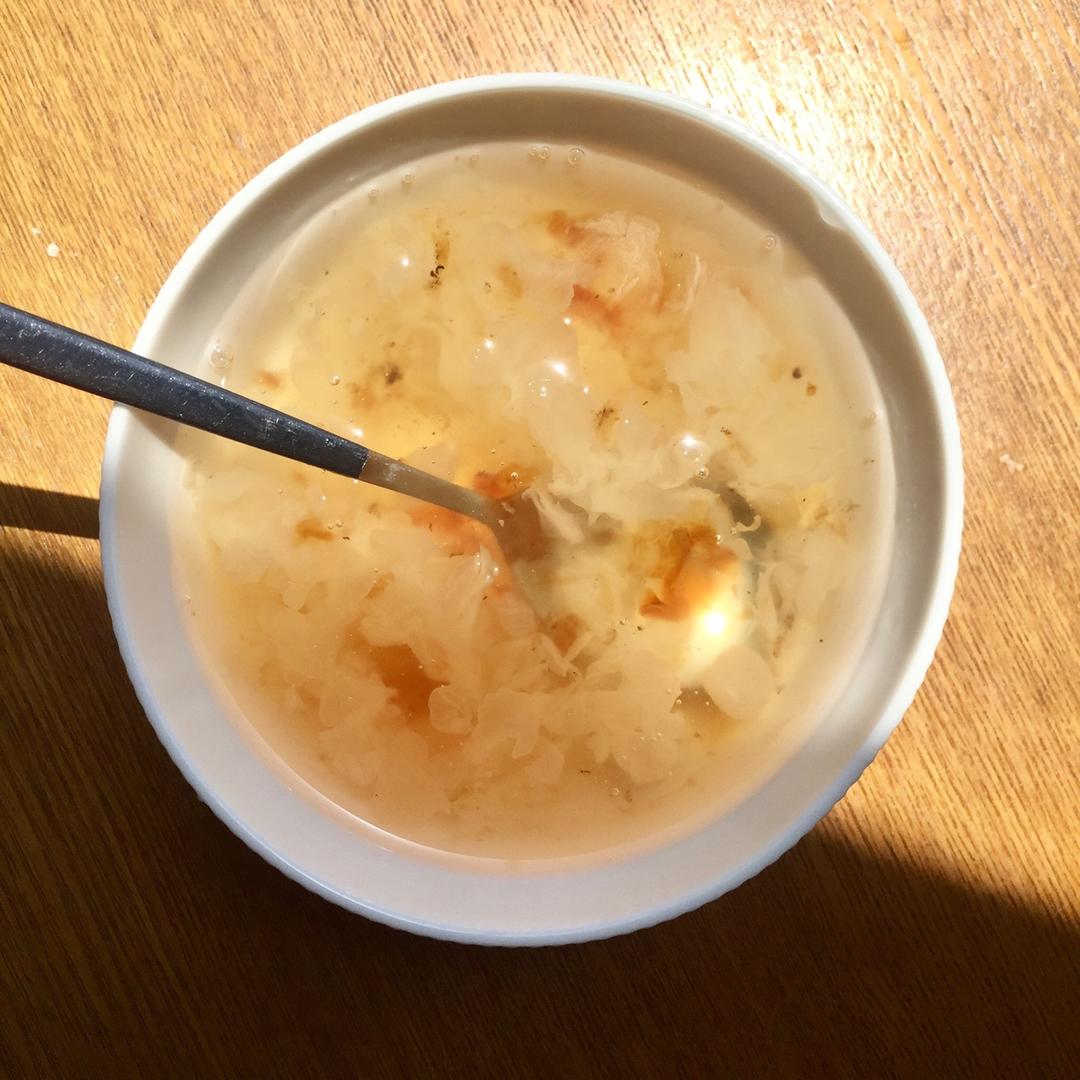 跟着女儿做vegan做的天然雪燕银耳桃胶皂角米