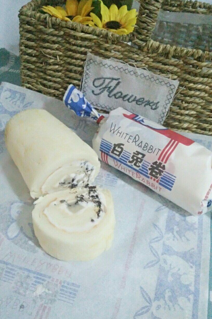 大白兔奶冻蛋糕卷 蛋白卷