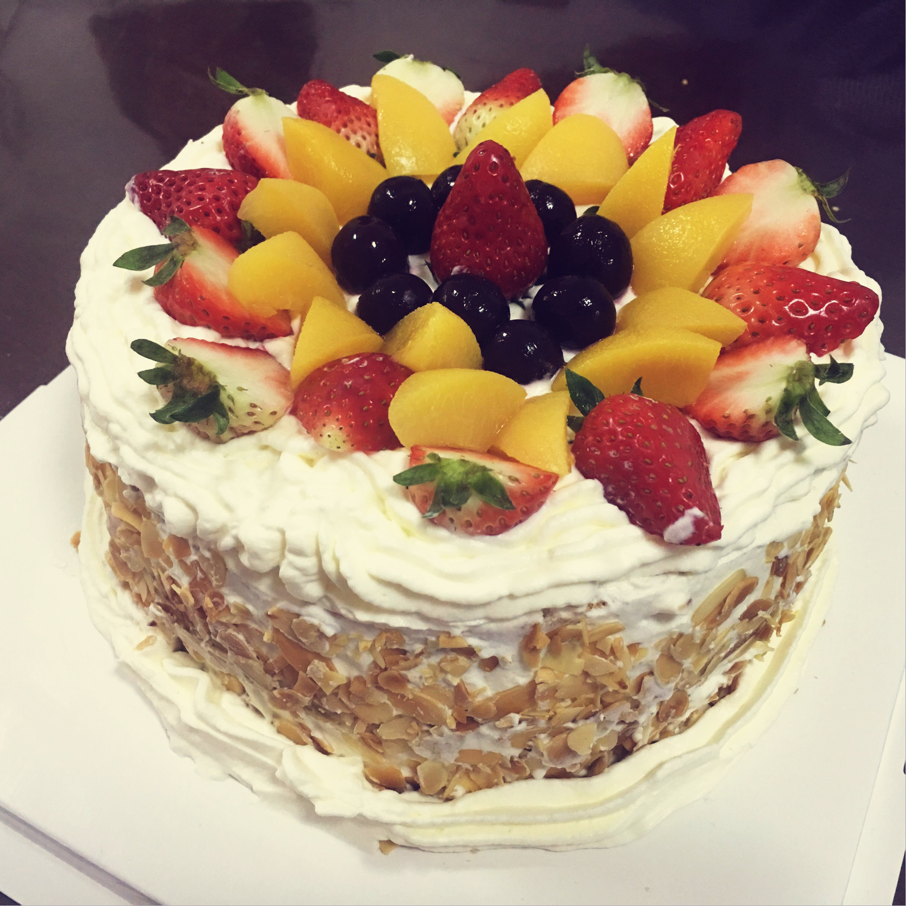 happy格格儿做的水果奶油【生日蛋糕】