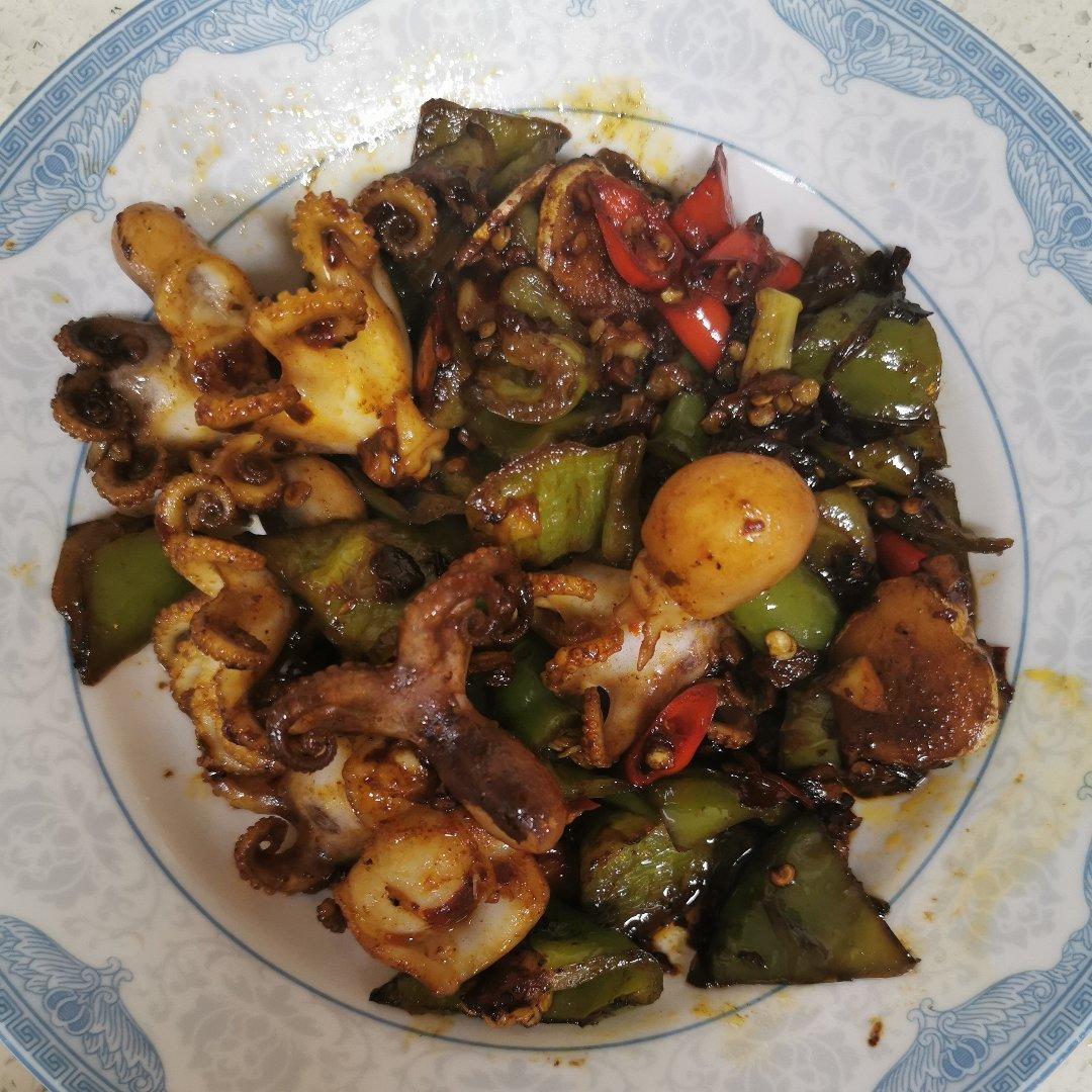 ㊙️家常菜‼️辣炒小章鱼🐙鲜美诱人