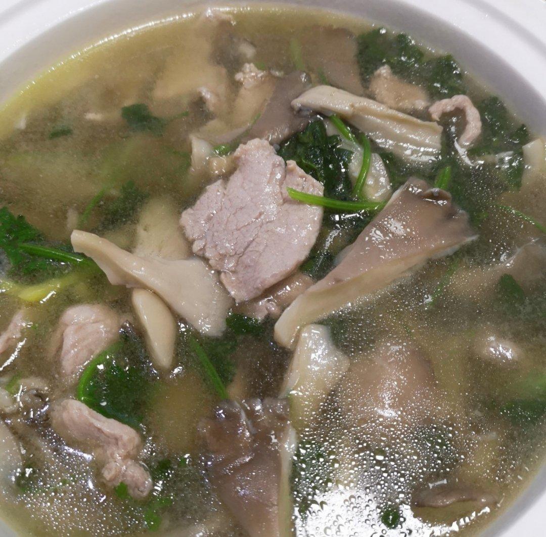 chairy1006做的平菇肉丝汤