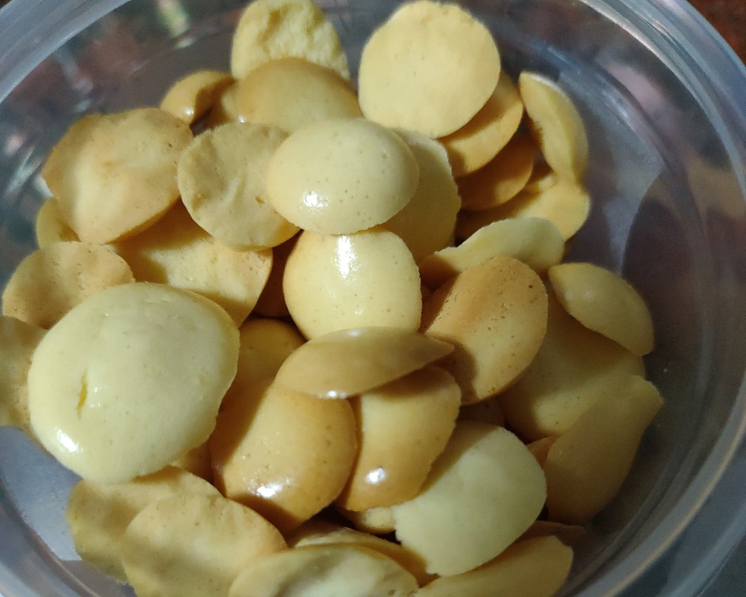 蛋黄溶豆用量记录的做法