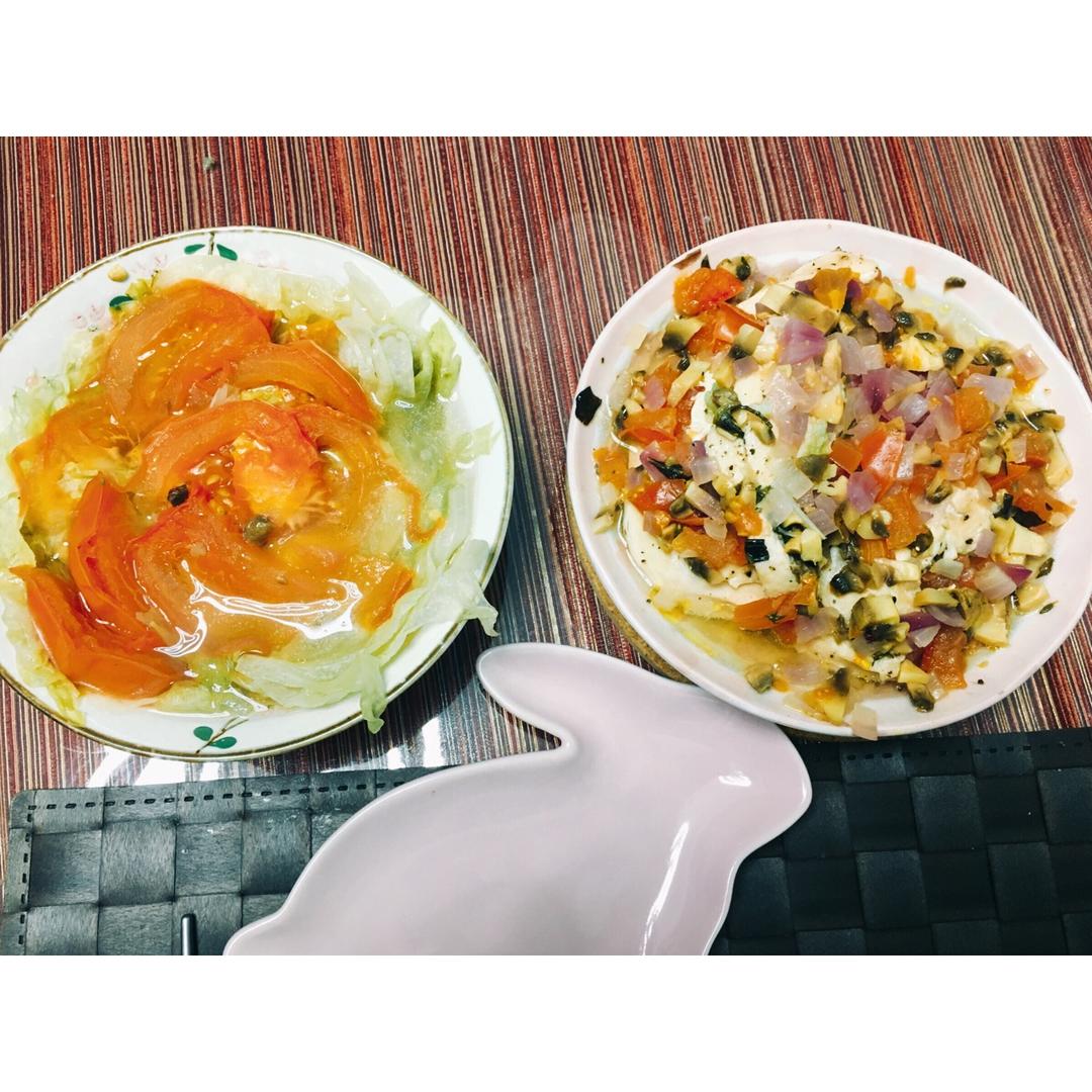 【健康三餐】番茄口蘑蒸鸡胸