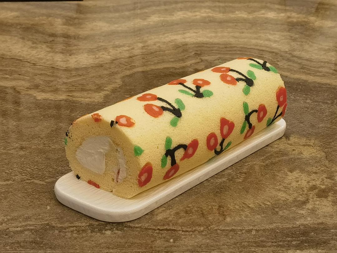 彩绘蛋糕卷