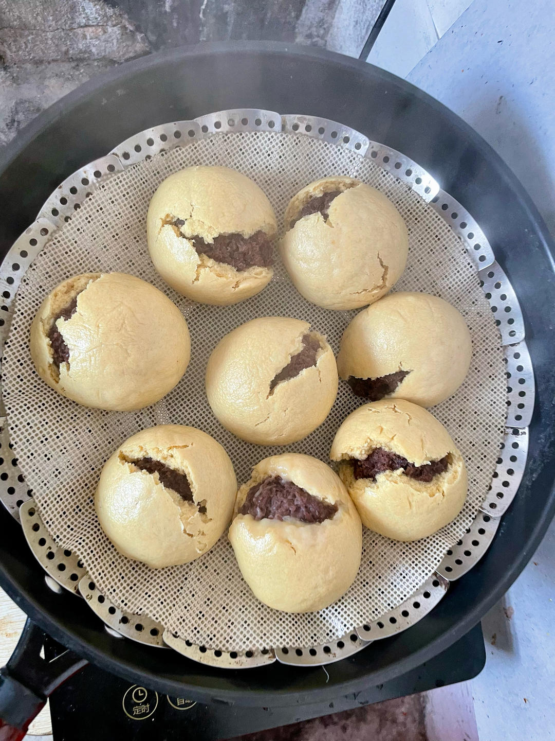 玉米面开花馒头