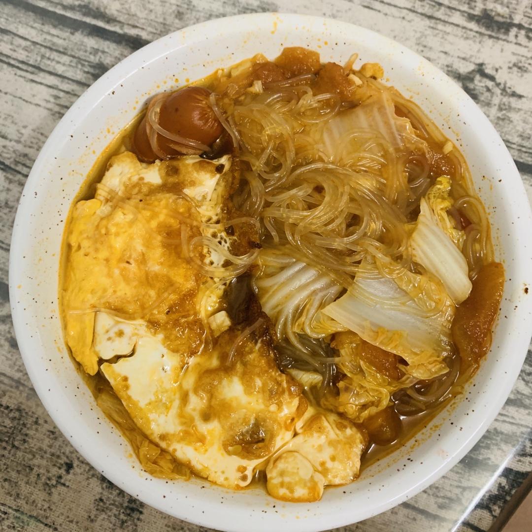番茄版酸辣粉丝汤