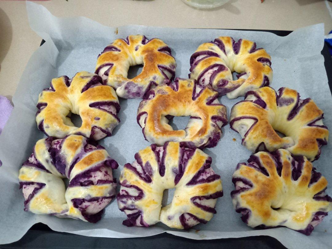 紫薯花面包