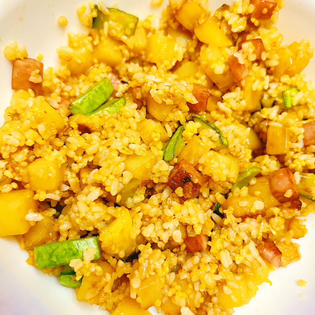 火腿土豆烩饭