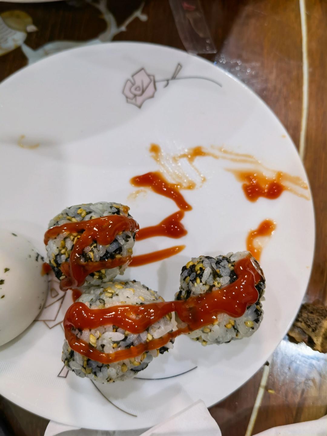 快手海苔肉松饭团🍙/紫菜拌饭