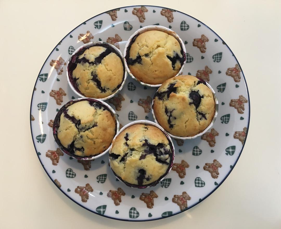 蓝莓玛芬蛋糕 Blueberry Muffin