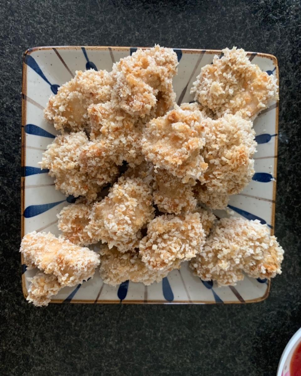 烤箱版鸡米花 | 无需油炸 蒜香味十足