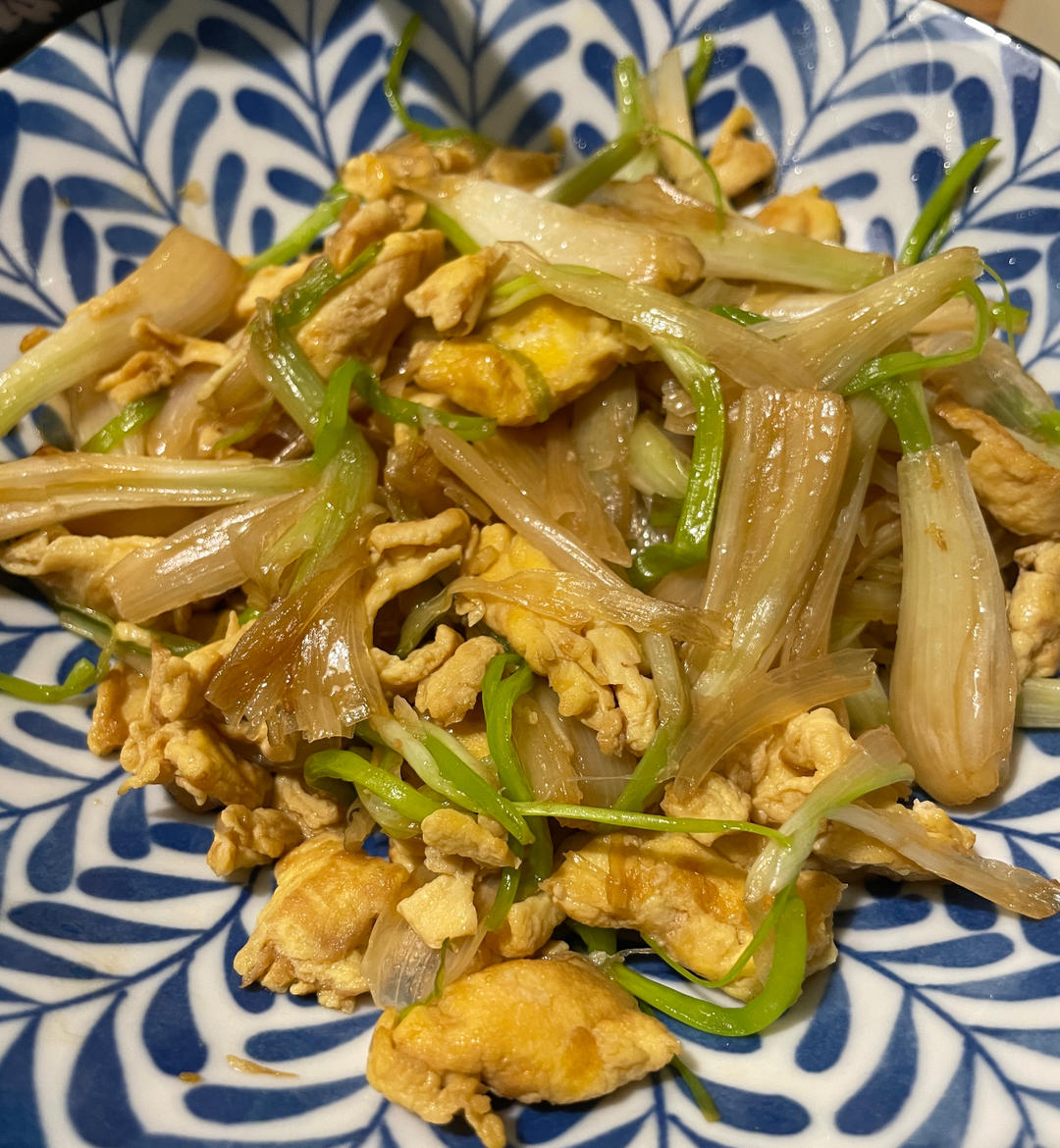 藠头炒鸡蛋（超下饭）