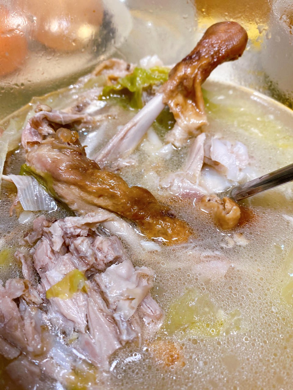 奶白不腥的鸭架汤