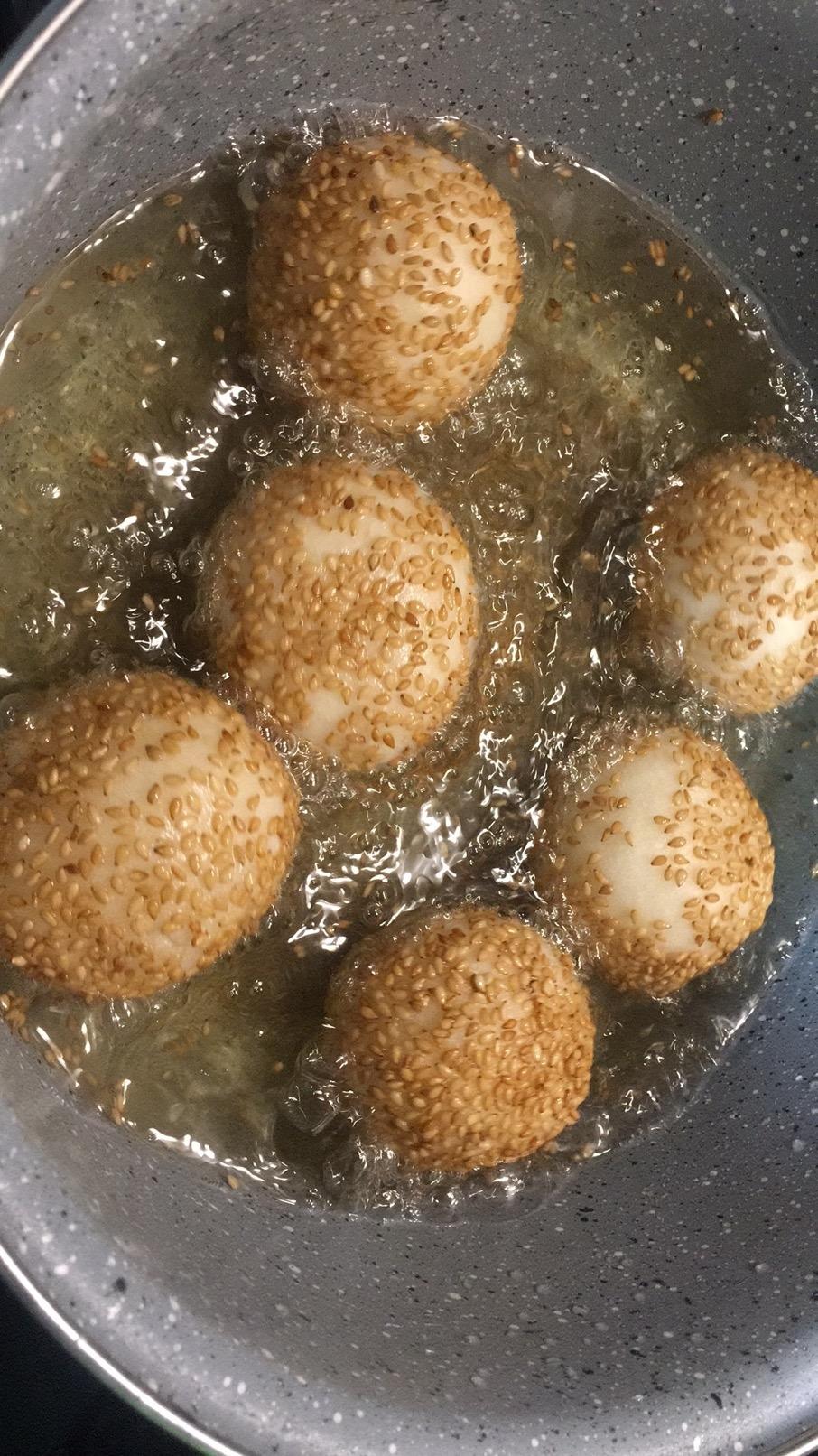 炸麻球(红豆馅)