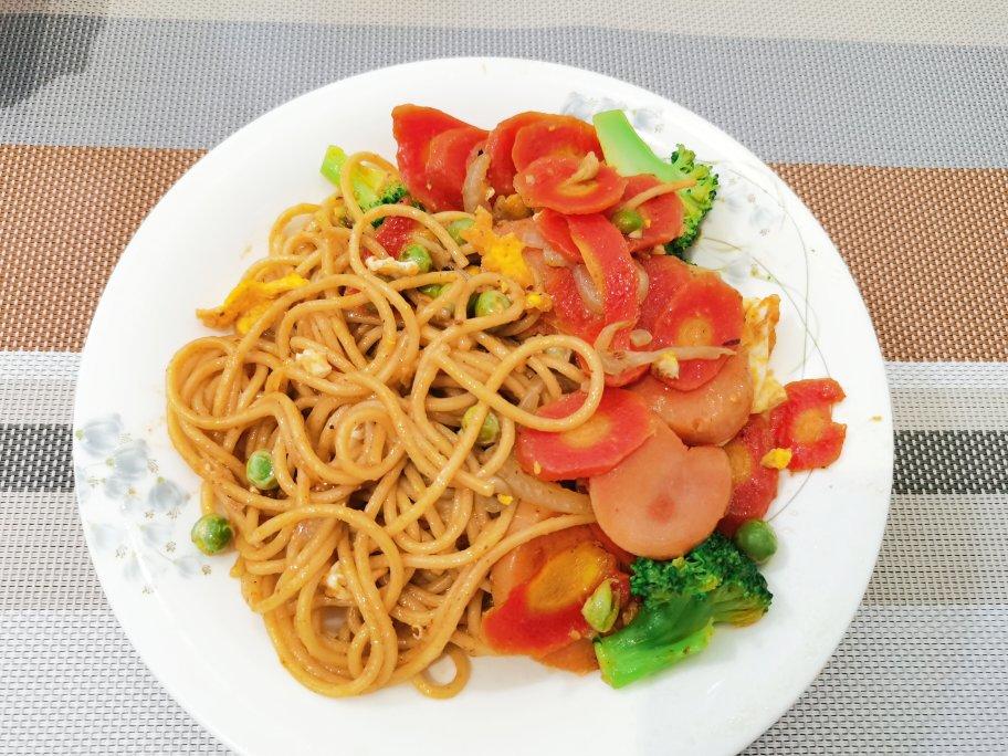 秒杀路边摊的炒方便面