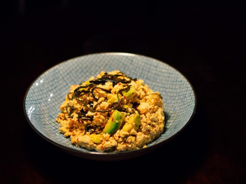 牛油果涼拌豆腐
