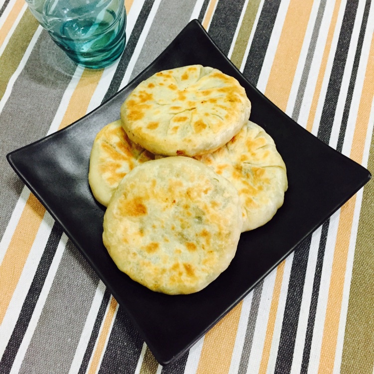 sissi寒做的春笋雪菜肉丁饼