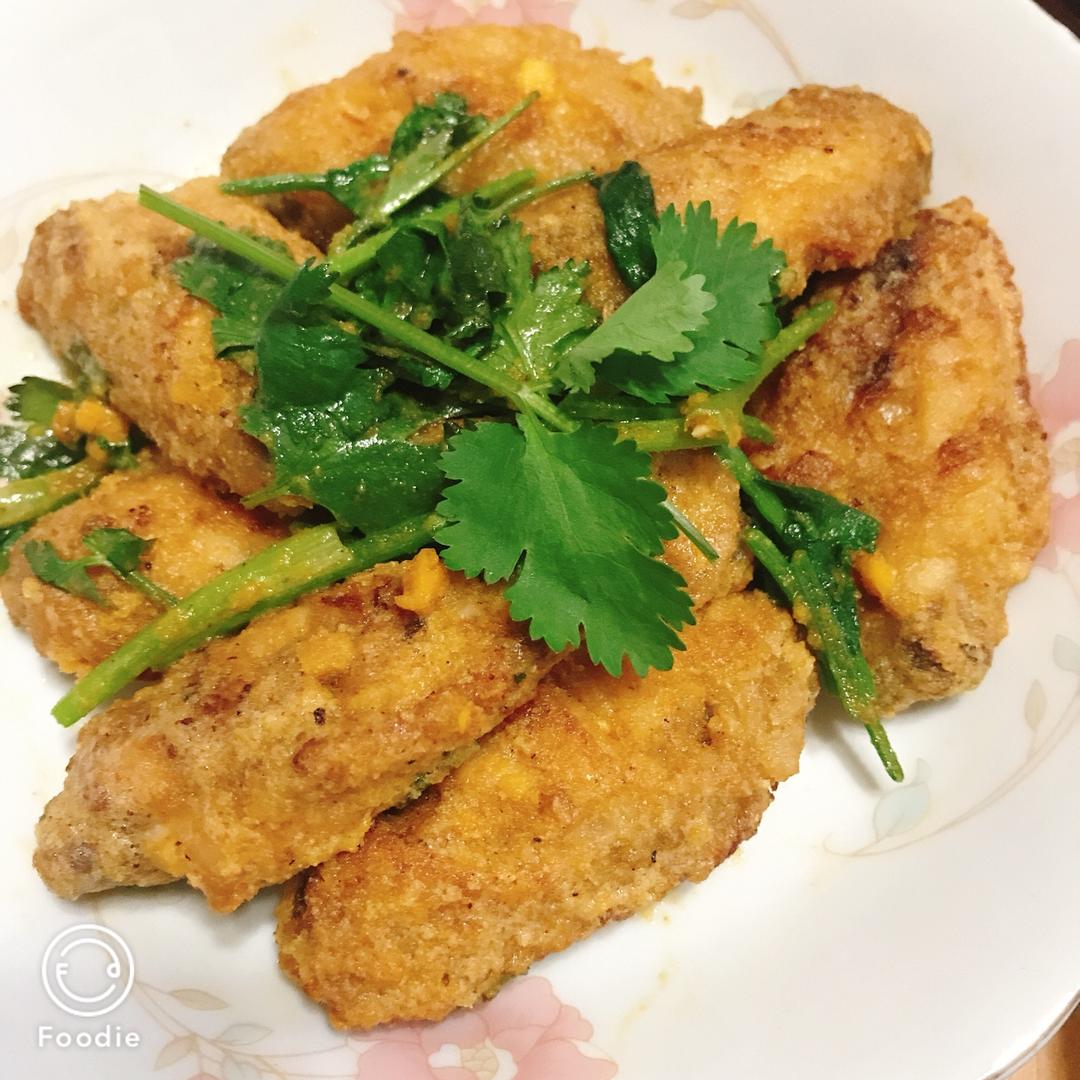 【咸蛋黄焗鸡翅】鸡飞蛋打，原来说的就是这种菜！